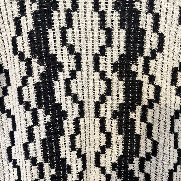 H&M Crochet Short Dress Women’s Size M Beige Boho Beach Cover-Up - Picture 7 of 10